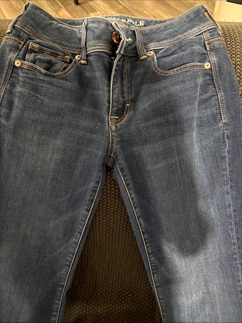American Eagle Outfitters Dark Blue Skinny Jeans